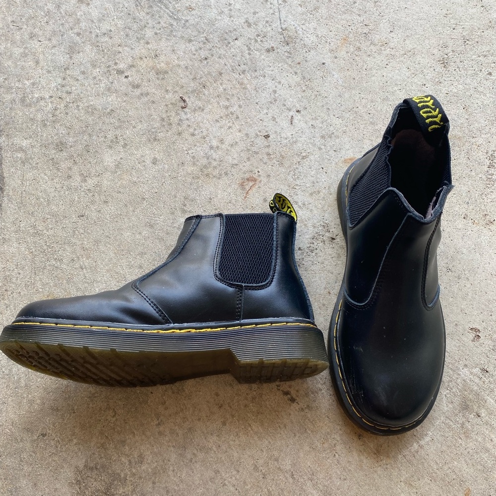Black water resistant boots